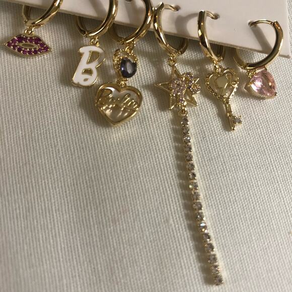 Barbie Dainty Set of 6 Earrings All Unique - Picture 5 of 9